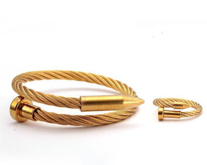 Nailed Twisted Bangle